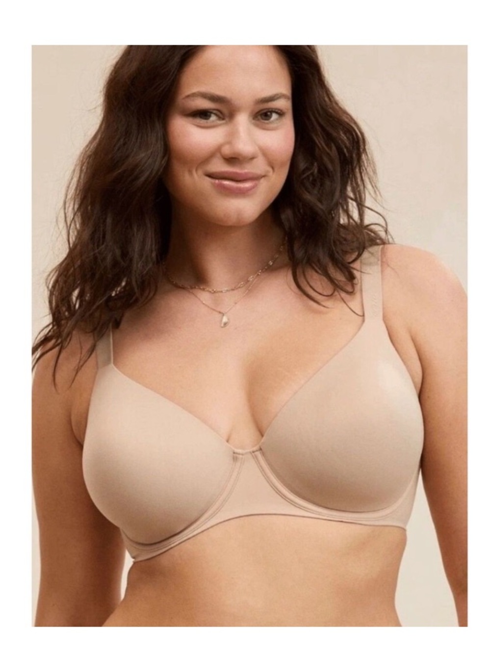 Aerie Smoothez 32DDD Nude Full Coverage Padded Underwire Bra NWT
